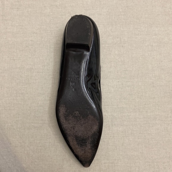 LANVIN-Black Patent with Gros Grain Fabric, size 41 EU - Picture 2 of 8